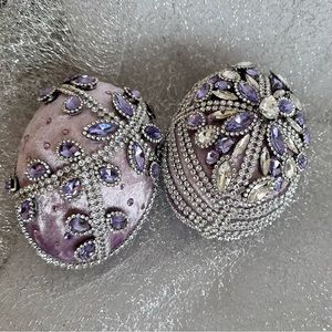 Jeweled Easter Eggs in Velvet great for home decor or gift idea
